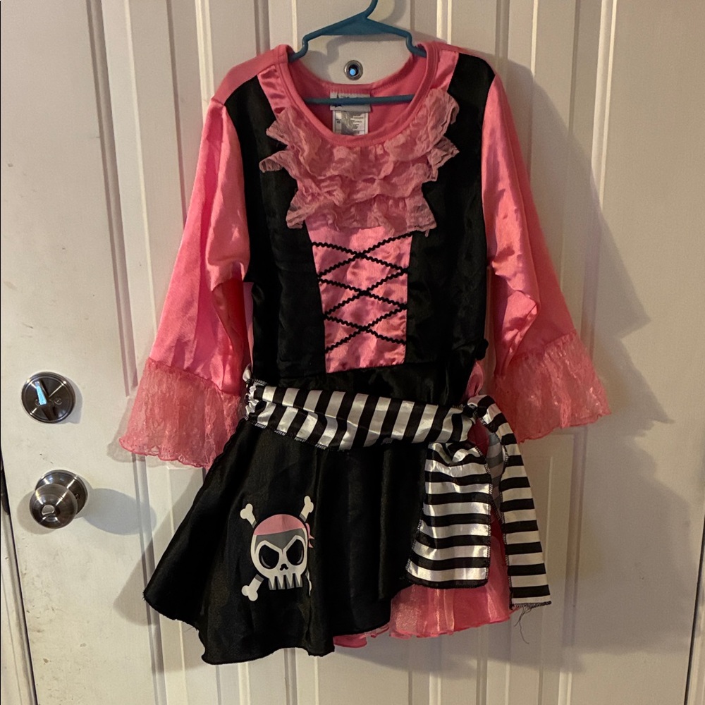 Disney Pink and Black Pirate Costume for Kids